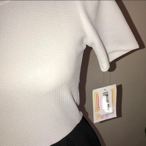 Lularoe Amelia Black And white color block dress NWT 3XL - Picture 2 of 10